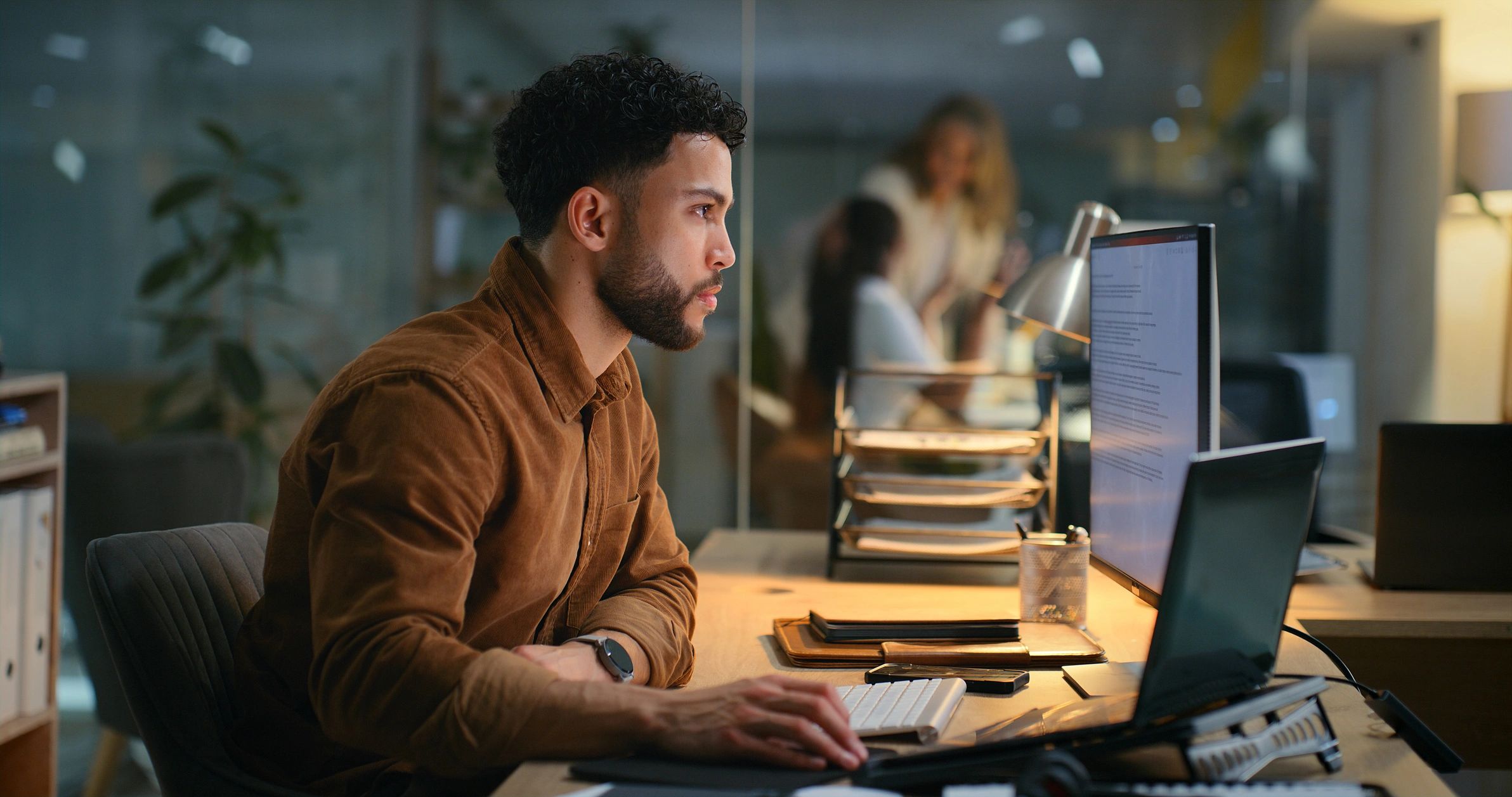 modern office workspace digital marketing