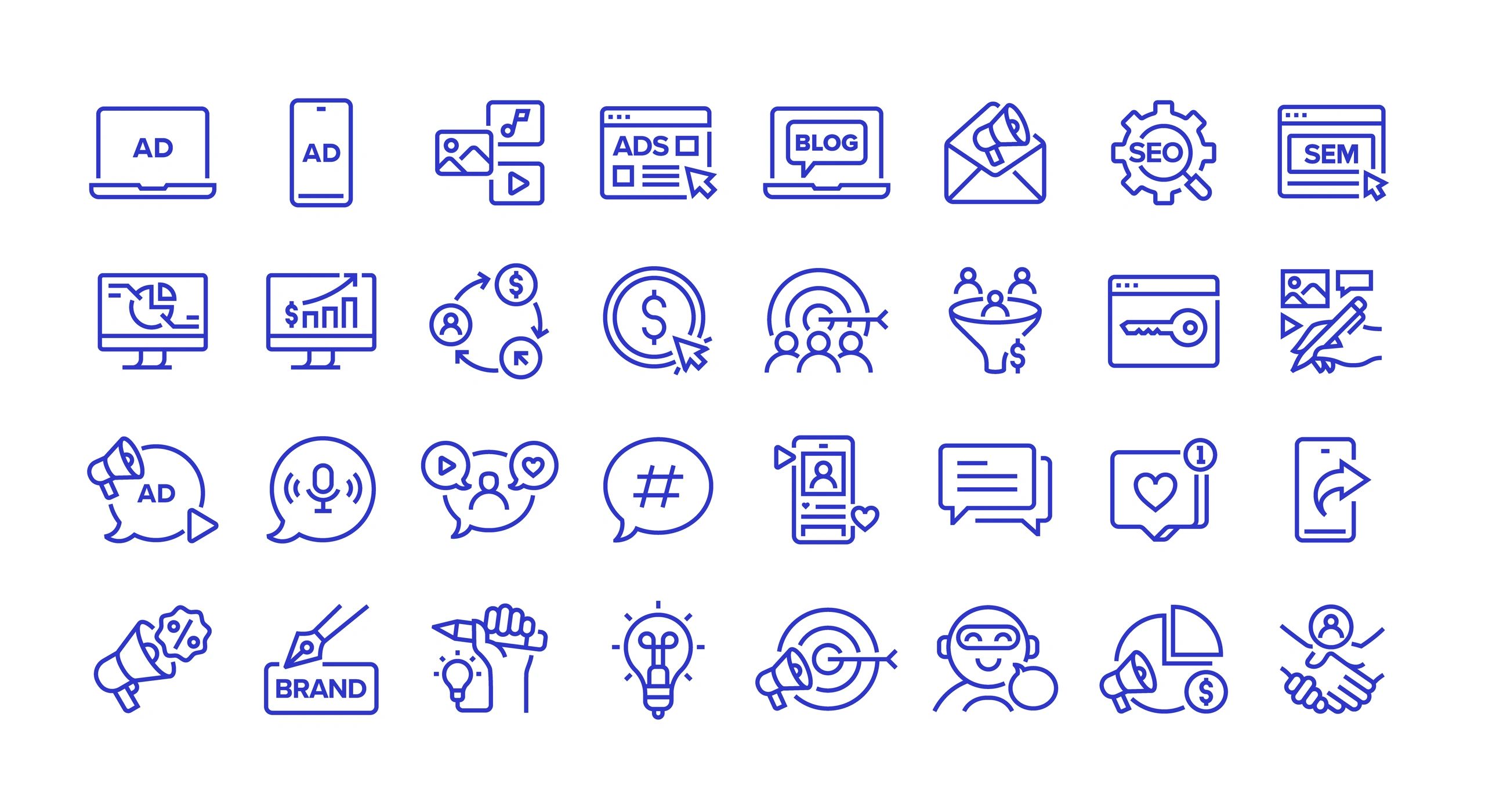 social media marketing icon